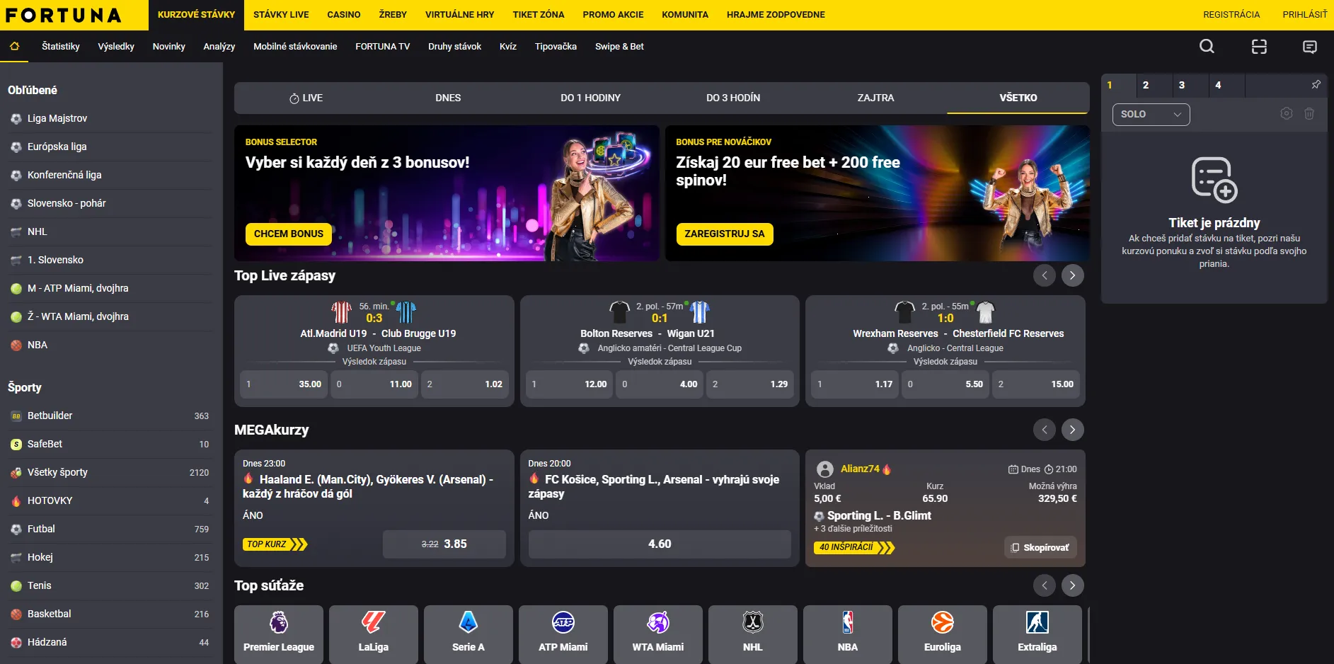 Fortuna — free bet + free spiny